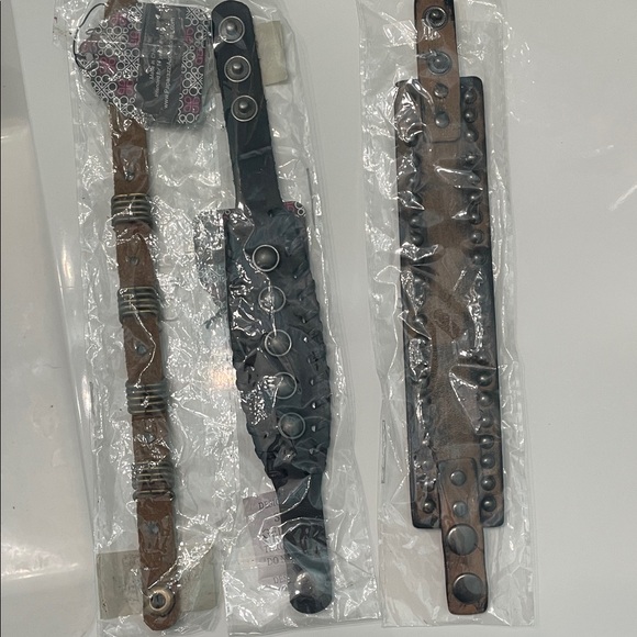 paparazzi Other - Set of Three Studded Leather Bracelets paparazzi